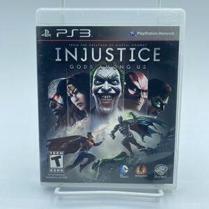 Injustice Gods Among Us PS3 PlayStation 3 - Complete CIB USED Excellent